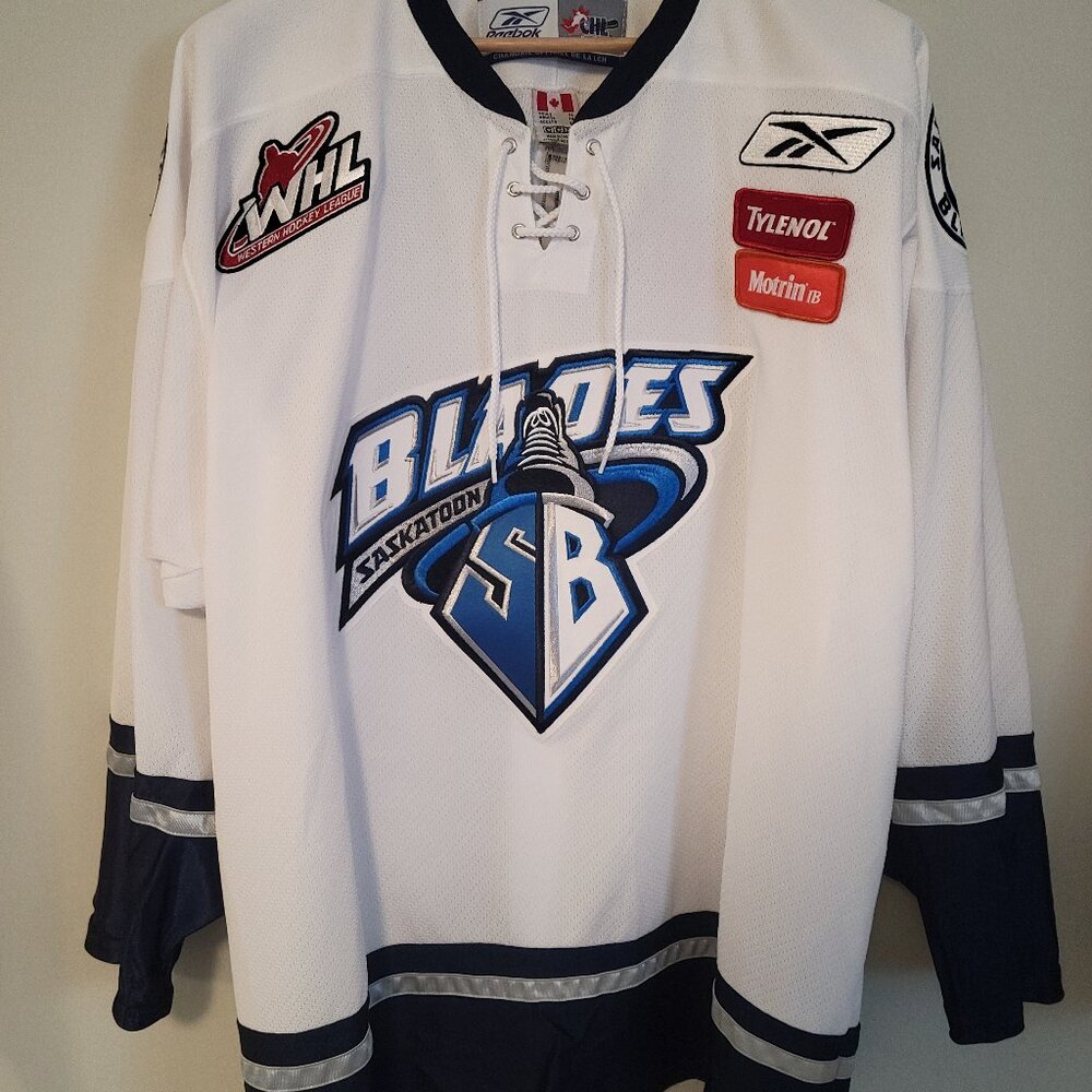 SOLD Saskatoon Blades Hockey Jersey XL WHL White